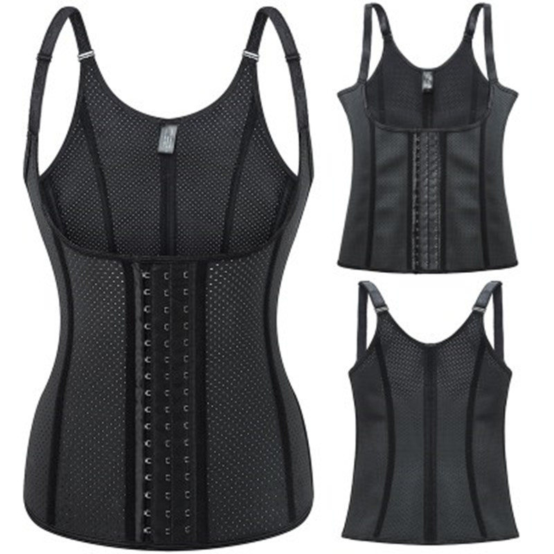 Boning Corset Steel - 12 กระดูกเหล็ก Shapewear Breathable Latex Corset
