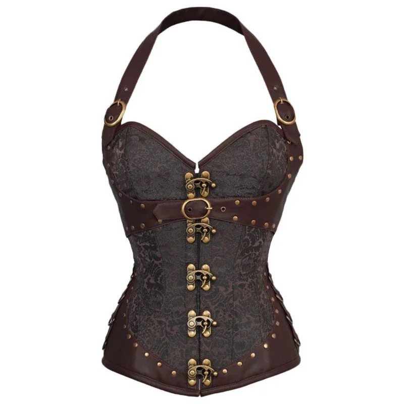 Boning Corset Steel - Steampunk รัดตัว Top Steel Bone Korset
