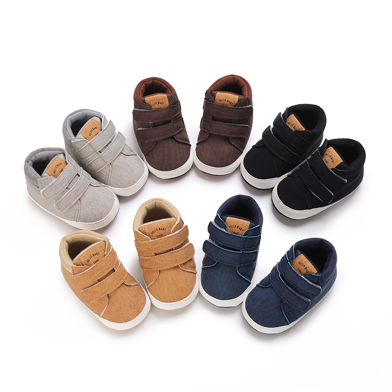 Velcro Hook Loop - รองเท้าเด็กแรกเกิดสำหรับฤดูใบไม้ผลิ รองเท้าผ้าใบขนาดเล็ก รองเท้าเด็กพื้นนุ่มสำหรับหัดเดิน รองเท้าเด็กแบบตีนตุ๊กแก