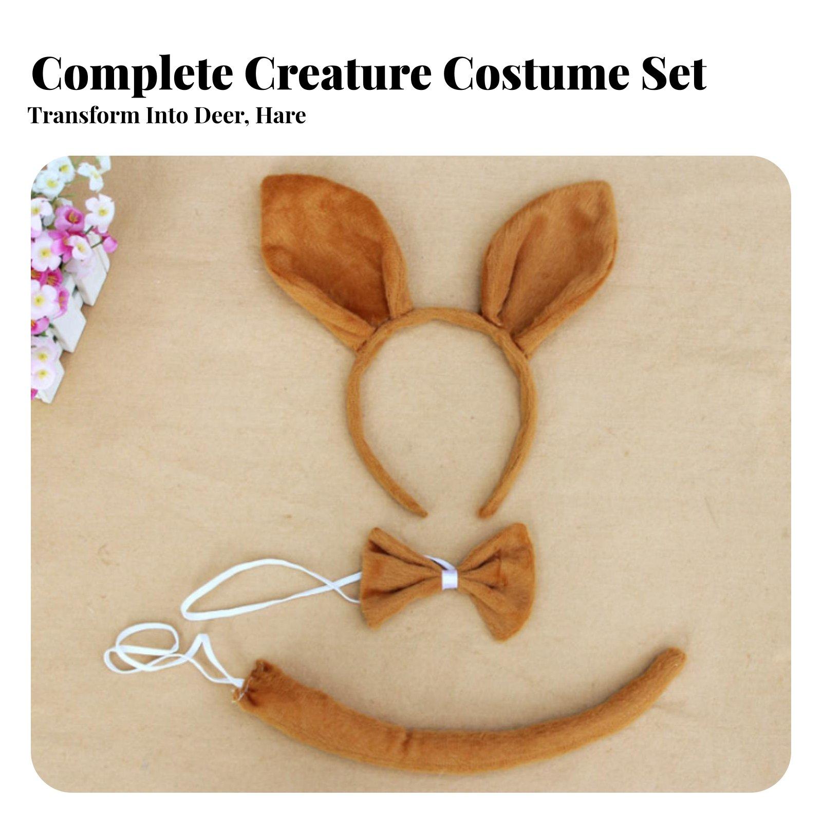 Easy Cosplay Prop - ชุดที่คาดผมแต่งกายเป็นสัตว์ อุปกรณ์ประกอบการแสดง ชุดคอสเพลย์สัตว์เนื้อนุ่ม สวมใส่ง่ายสำหรับผู้ใหญ่ นักแสดง และงานปาร์ตี้ตามธีม