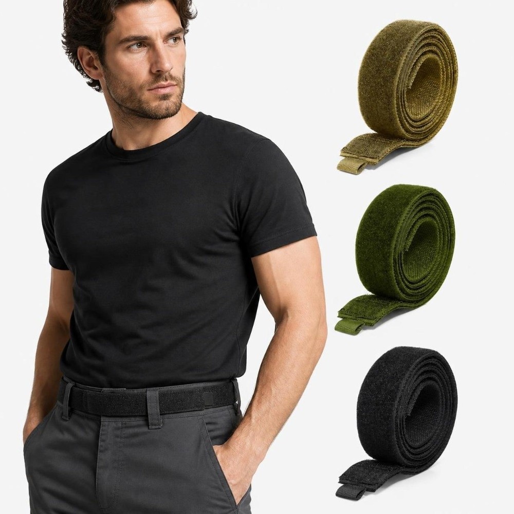 เข็มขัดไนลอนแบบเรียบง่าย น้ำหน - Velcro Hook Loop บทวิจารณ์และราคา