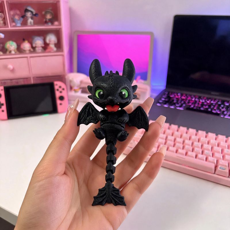 จี้มังกรขยับได้พิมพ์ 3 มิติ ไน - Cosplay Prop 3D Print บทวิจารณ์และราคา