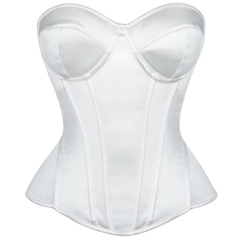 คอร์เซ็ทสีขาวสำหรับผู้หญิง ทรง - Boning Corset Steel บทวิจารณ์และราคา