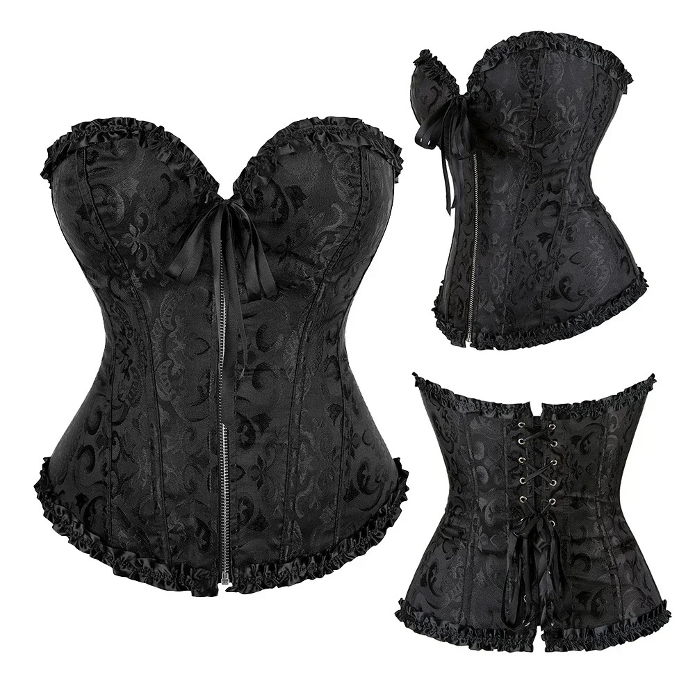 ชุดกระชับสัดส่วนแบบรัดเอว ซิป  - Boning Corset Steel บทวิจารณ์และราคา