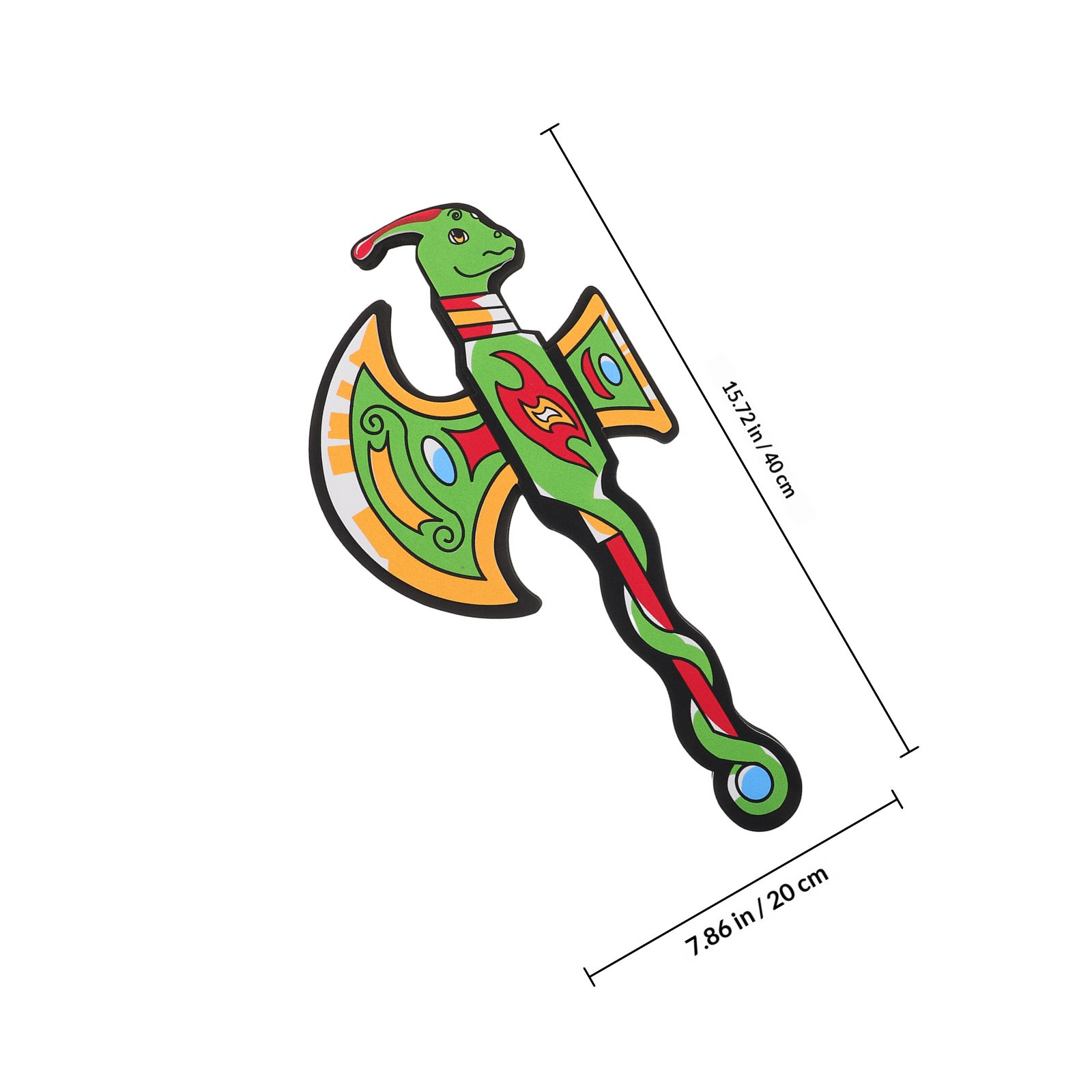 ขวานไดโนเสาร์โฟมลายการ์ตูน สำห - Cosplay Prop Axe บทวิจารณ์และราคา