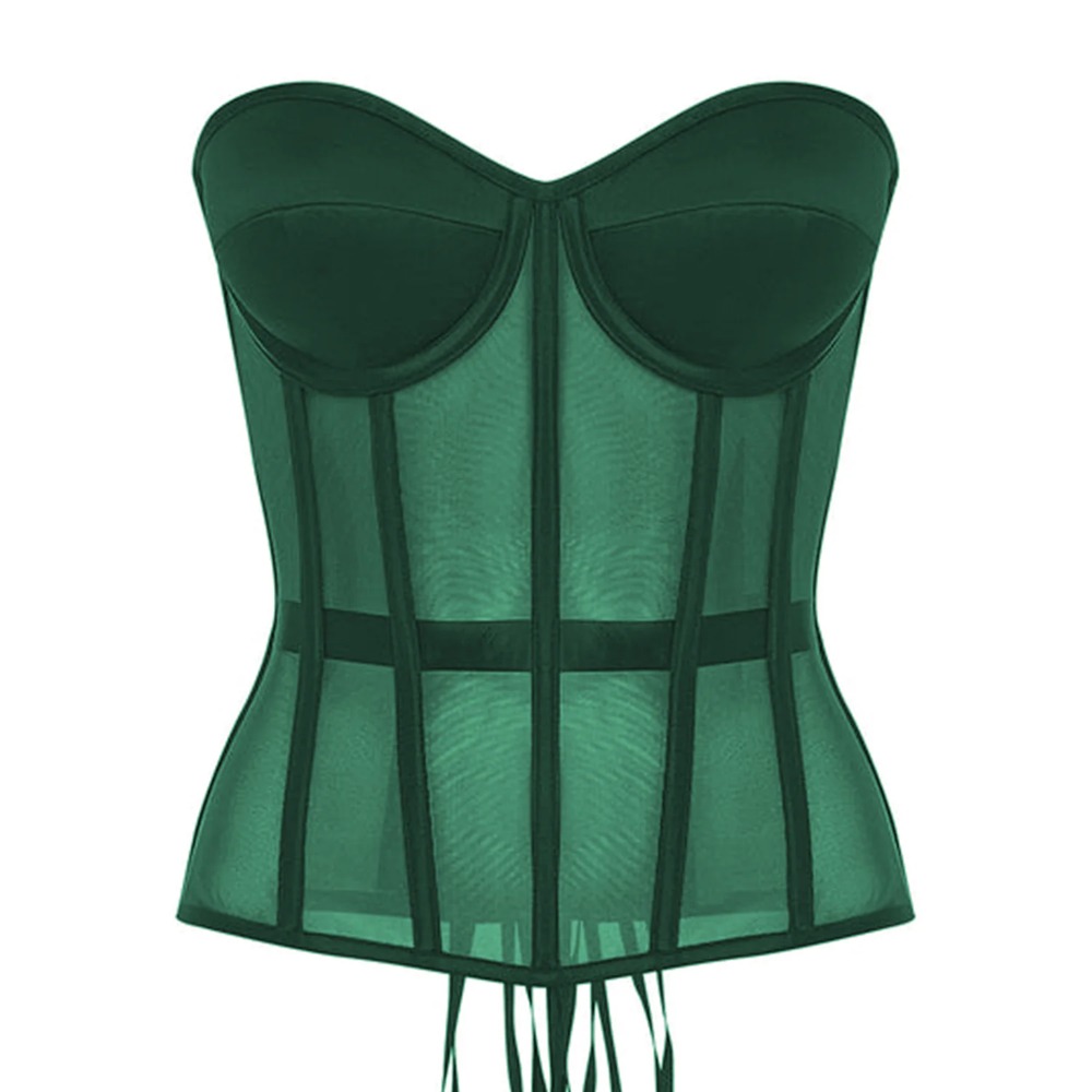 ผู้หญิงรัดตัว Bustier Tops ชุด - Boning Corset Steel บทวิจารณ์และราคา