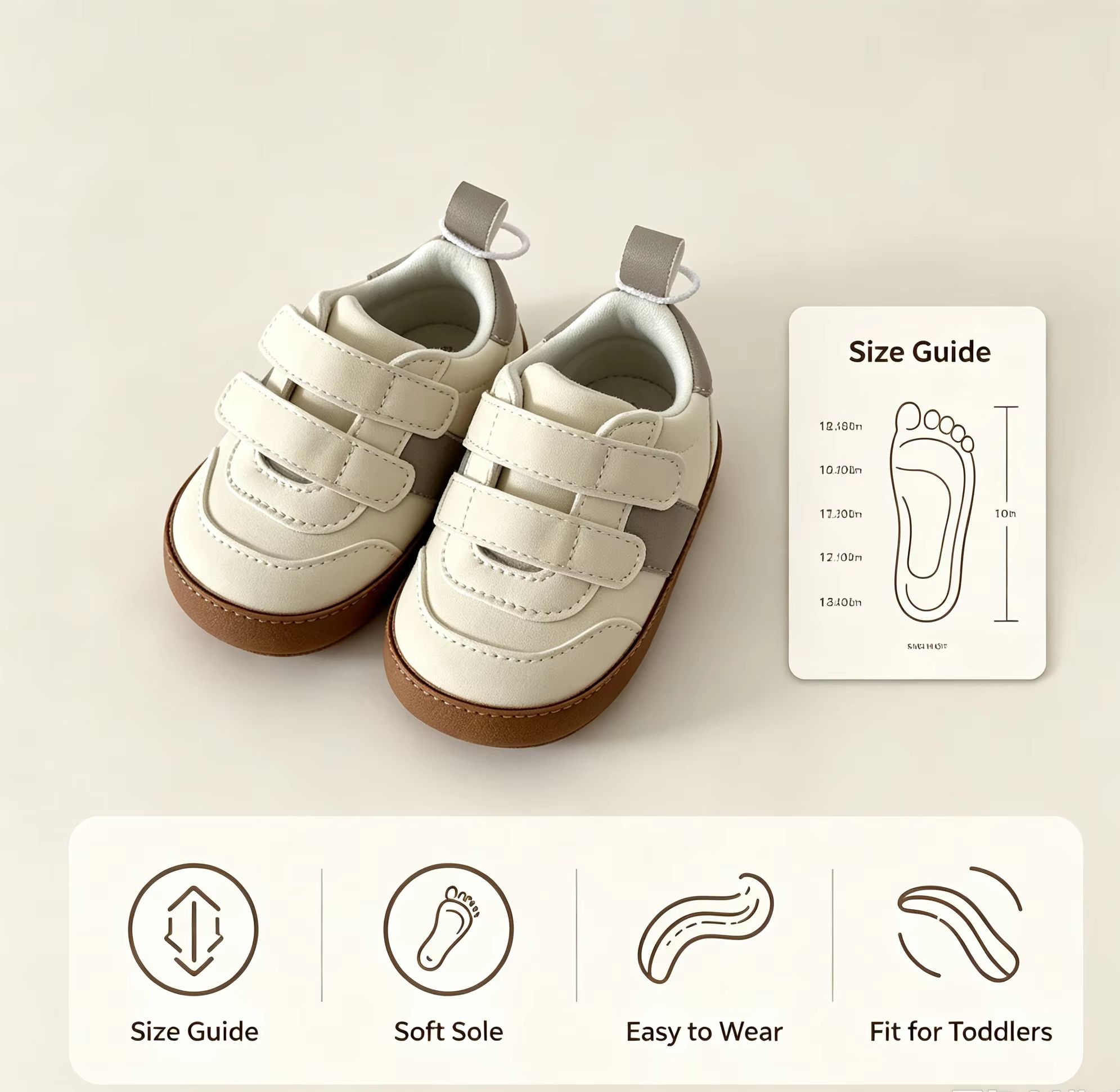 รองเท้าผ้าใบเด็กอ่อน Oddler พื - Velcro Hook Loop บทวิจารณ์และราคา