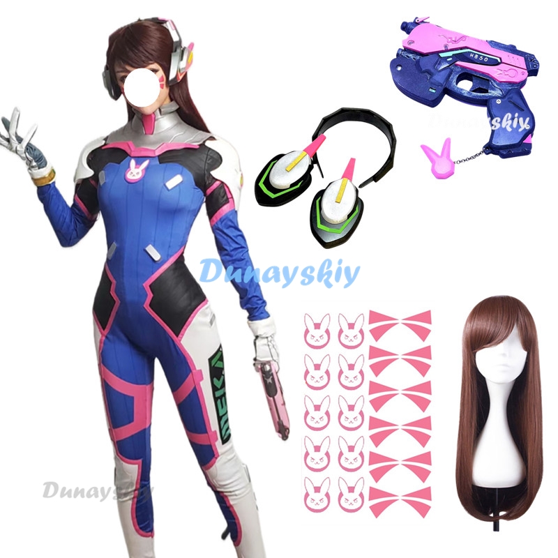 ชุดจั๊มสูทผู้หญิงอนิเมะ DVA วิ - Dva Cosplay Prop บทวิจารณ์และราคา
